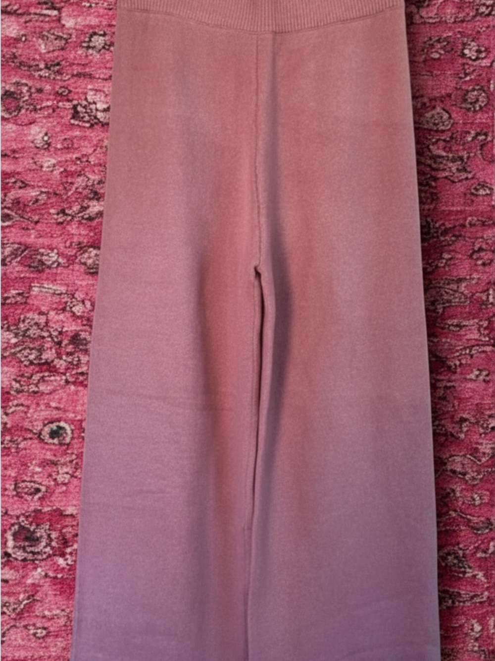 Moon River Women's Pink Knit comfy pants